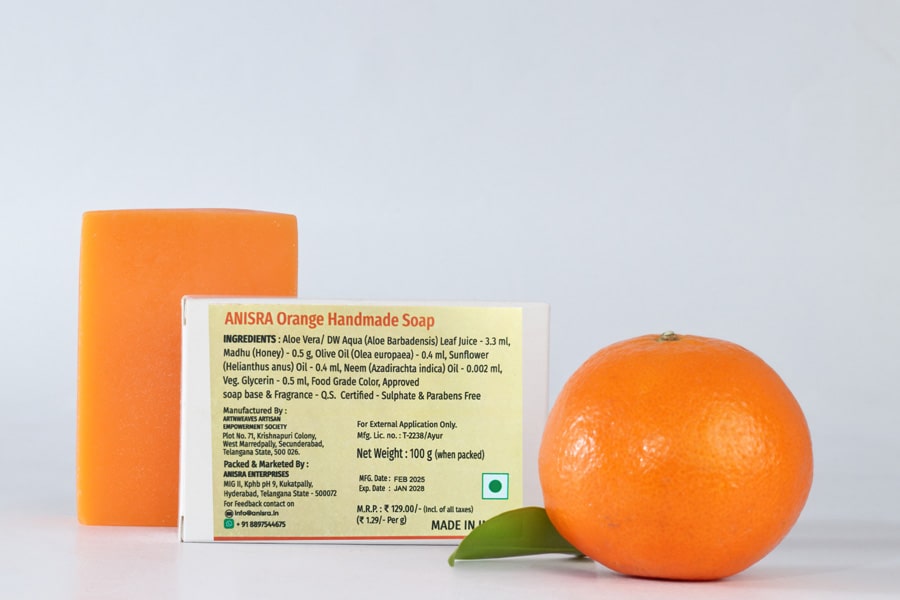 Orange Handmade Soap - Image 2